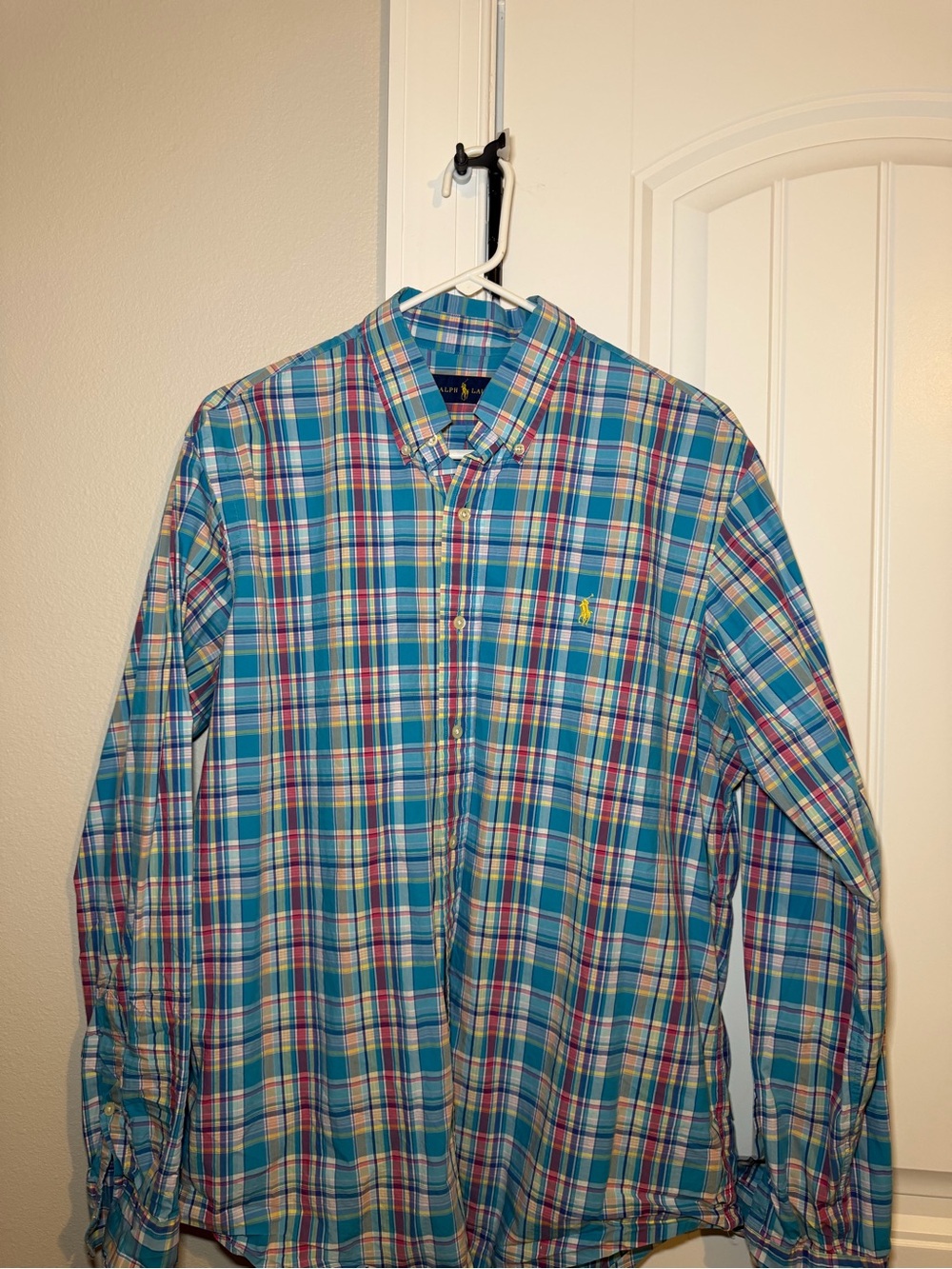 Polo by Ralph Lauren Teal Plaid Button-Down Shirt